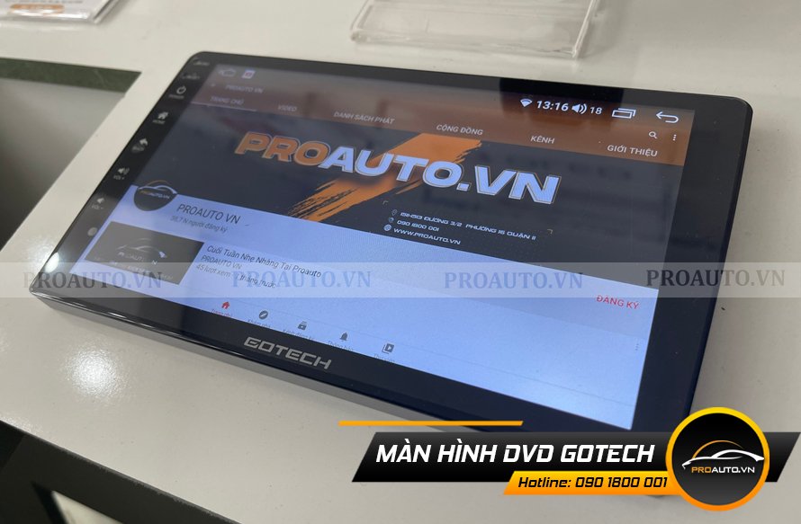 Lắp màn hình dvd android xe ô tô tại nhà