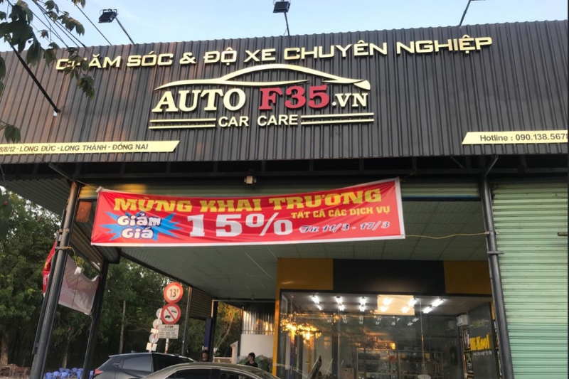 Auto F35 Long Thành  - Địa chỉ dán phim cách nhiệt ô tô tại Đồng Nai