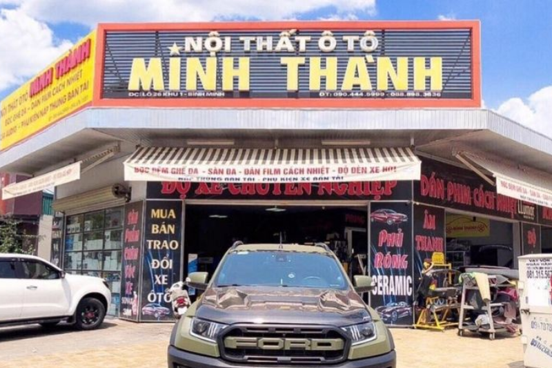 Nội thất ô tô Minh Thành - Địa chỉ dán phim cách nhiệt ô tô tại Thanh Hóa