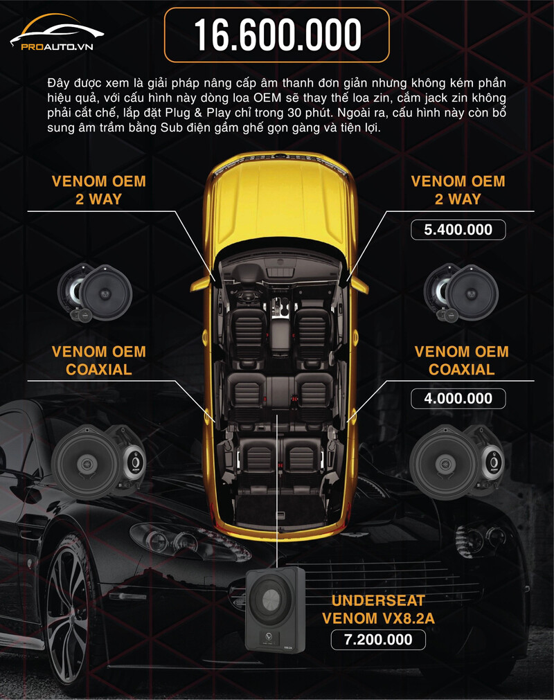 Cấu hình âm thanh xe hơi cơ bản 2