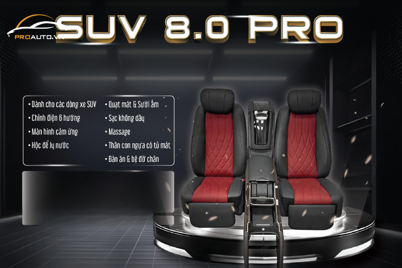 Độ ghế SUV 8.0 Pro tại xưởng độ ghế limousine ô tô TPHCM uy tín