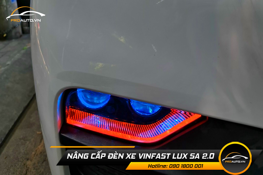 Độ đèn cho xe Vinfast Lux SA2.0