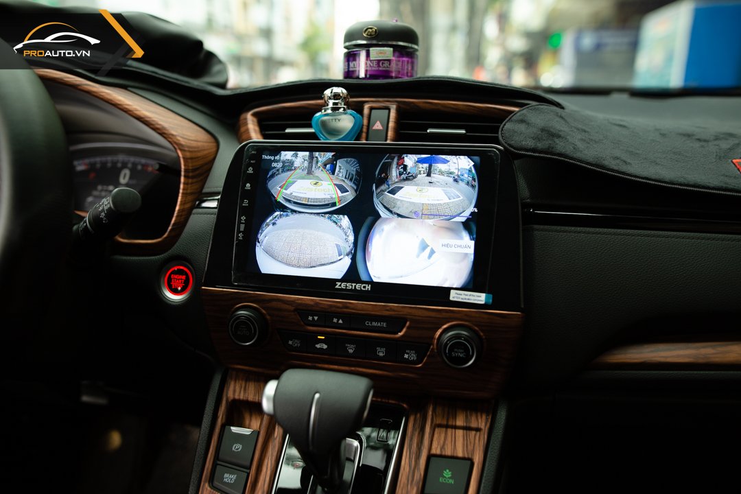 Màn hình Android ô tô tích hợp camera 360