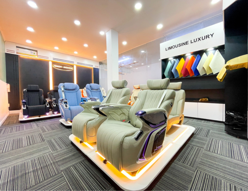 Khu vực trưng bày sản phẩm ghế Limousne