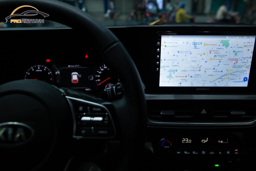 Màn hình DVD Android tích hợp chỉ dẫn đường