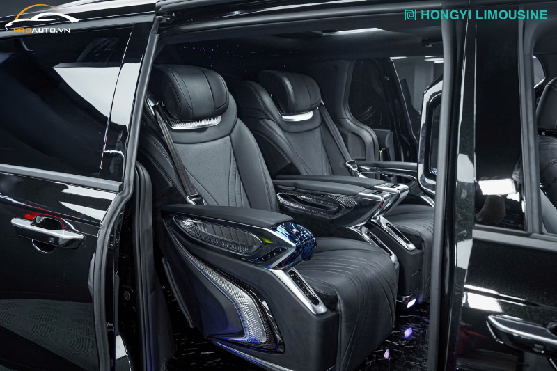 Độ limousine ghế Hongyi CRYSTAL 4.0 Pro Max