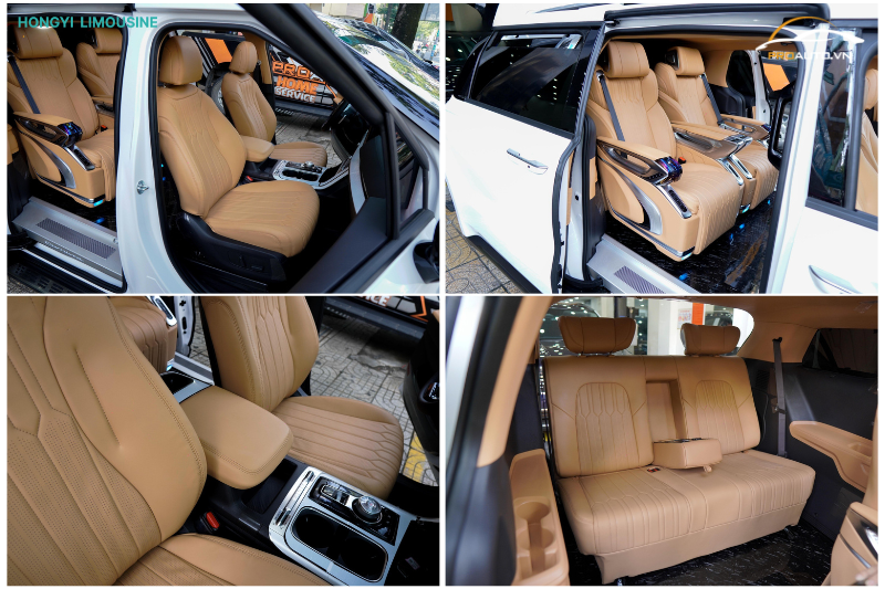 Độ xe Limousine màu bạc xỉu mới lạ