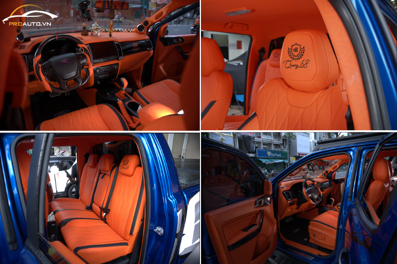 Đổi màu nội thất ô tô tại TPHCM trên Ford Ranger