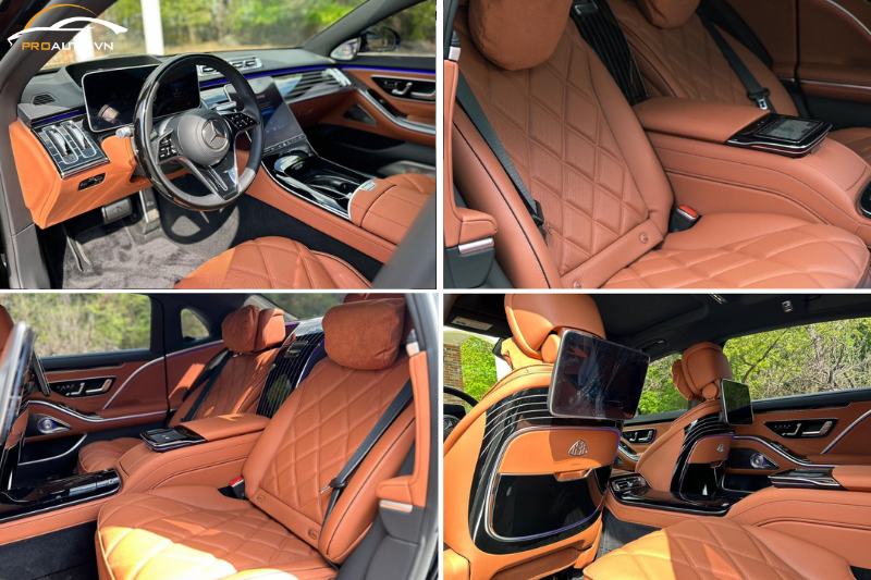 Mercedes-Maybach S580 đổi màu nội thất ô tô TPHCM