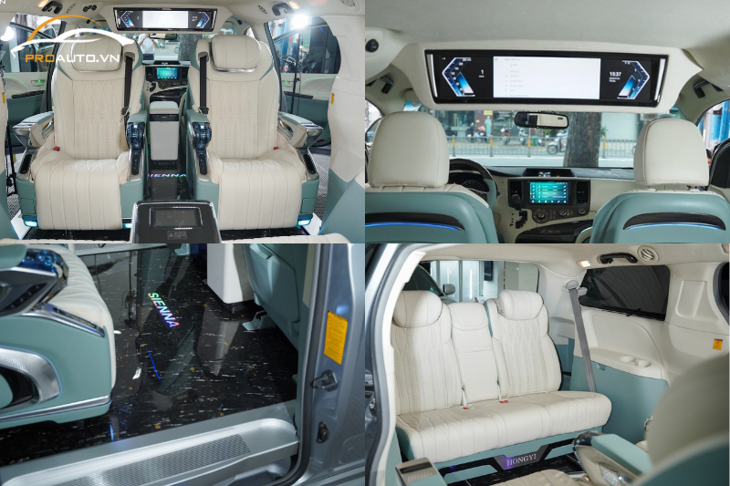 Sienna độ Limousine màu xanh kem tươi tắn