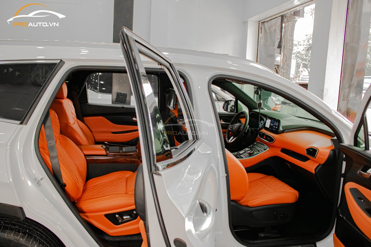 Độ ghế Limousine Santafe đẹp - độc - lạ