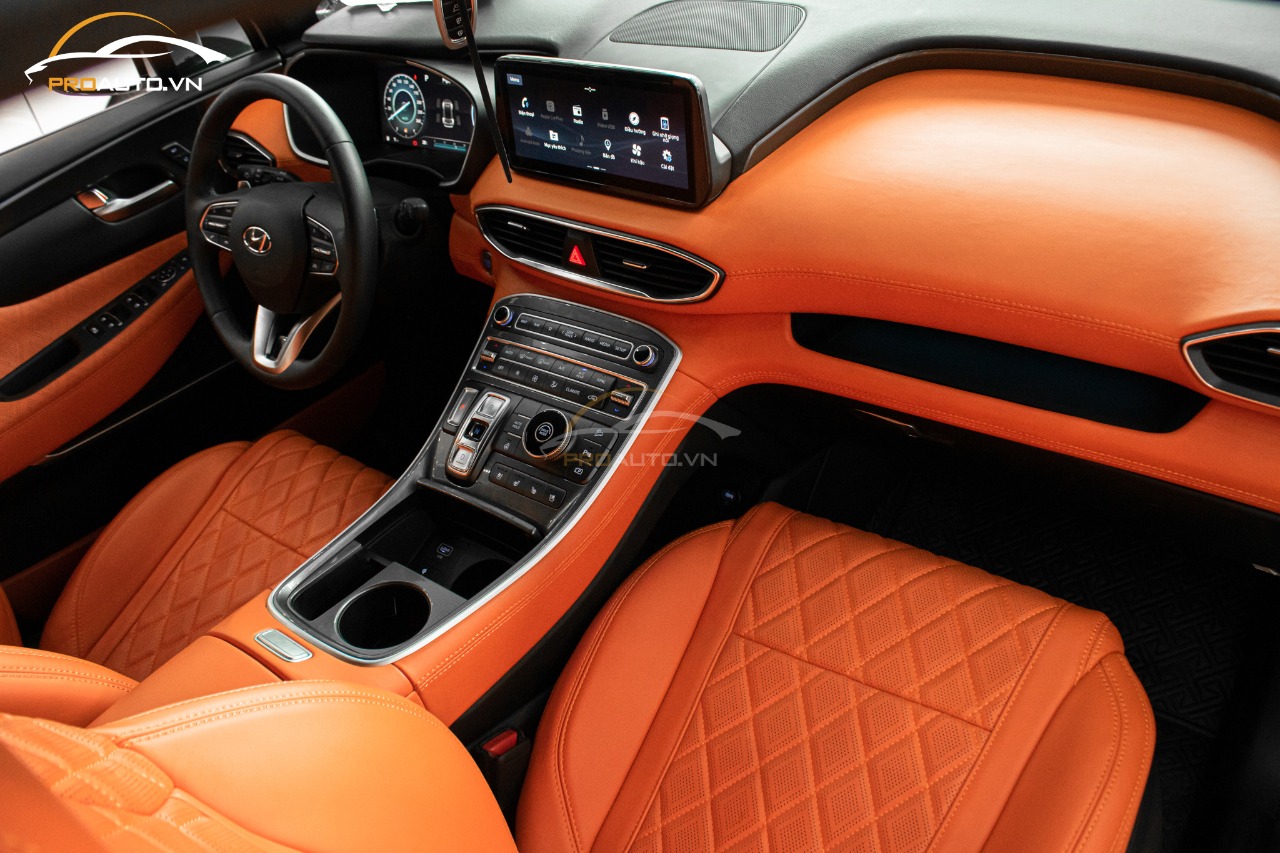 Bọc da Nappa công nghiệp cao cấp với tone màu “Cam Hermes” 