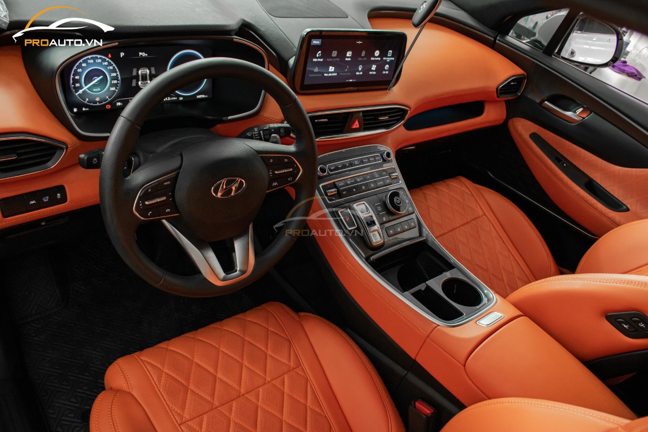 Độ ghế Limousine Santafe_mang lại sự tiện nghi