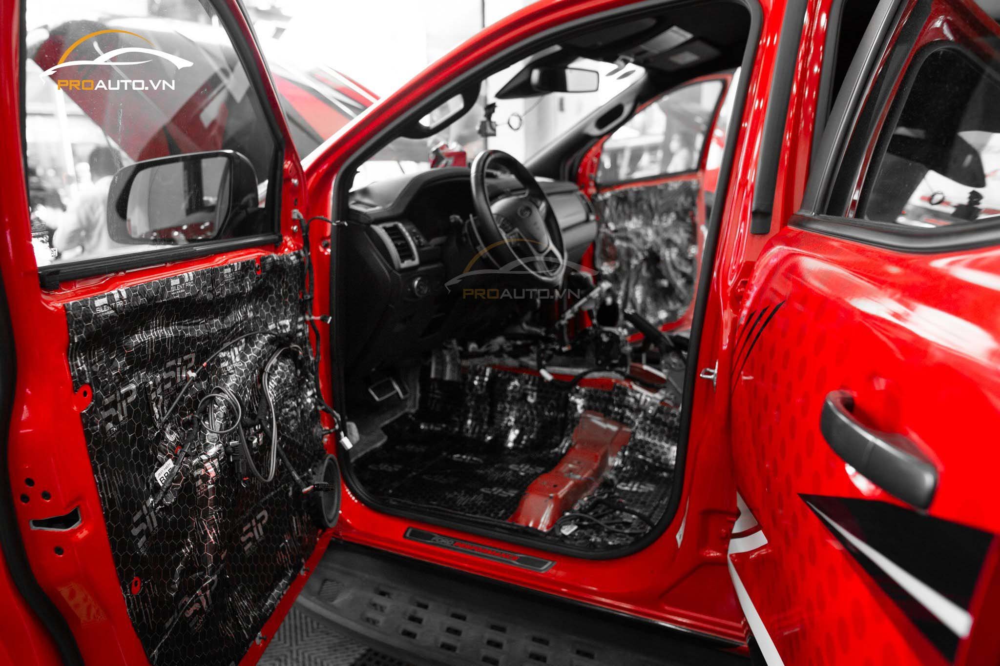 Cách âm chồng ồn cho xe Ranger