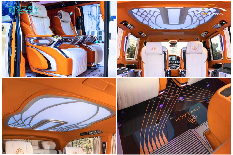 Độ ghế Limousine xe 7 chỗ gói cao cấp 