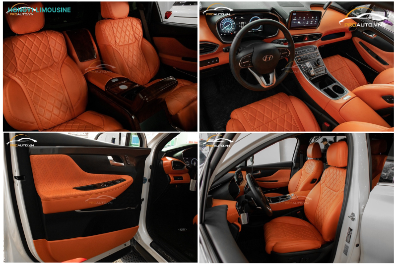 Độ ghế Limousine xe 7 chỗ xuống 4 chỗ