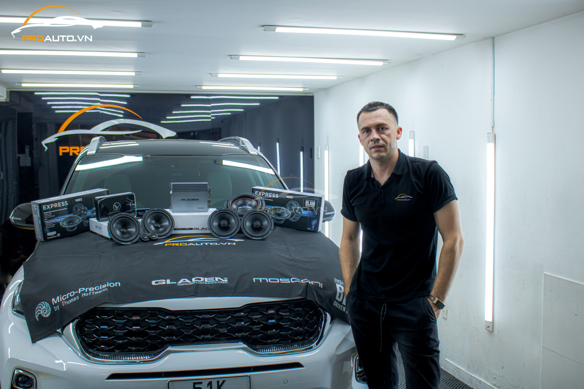 Nâng cấp âm thanh xe hơi Kia Sonet tại Proauto.vn