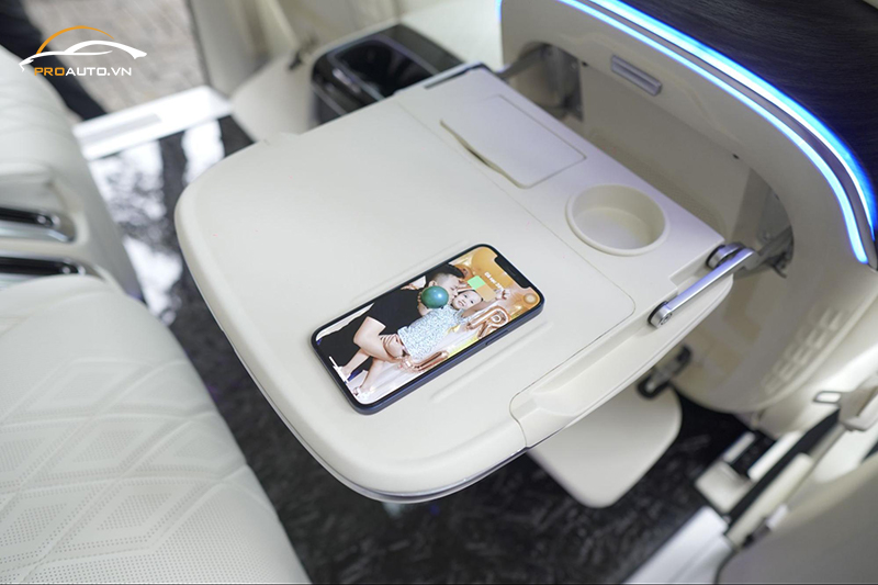 Nâng cấp bàn ăn chỉnh điện, chỉnh cơ cho xe Mercedes GLS