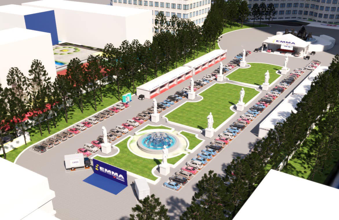 Phối cảnh 3D của sự kiện thi đấu