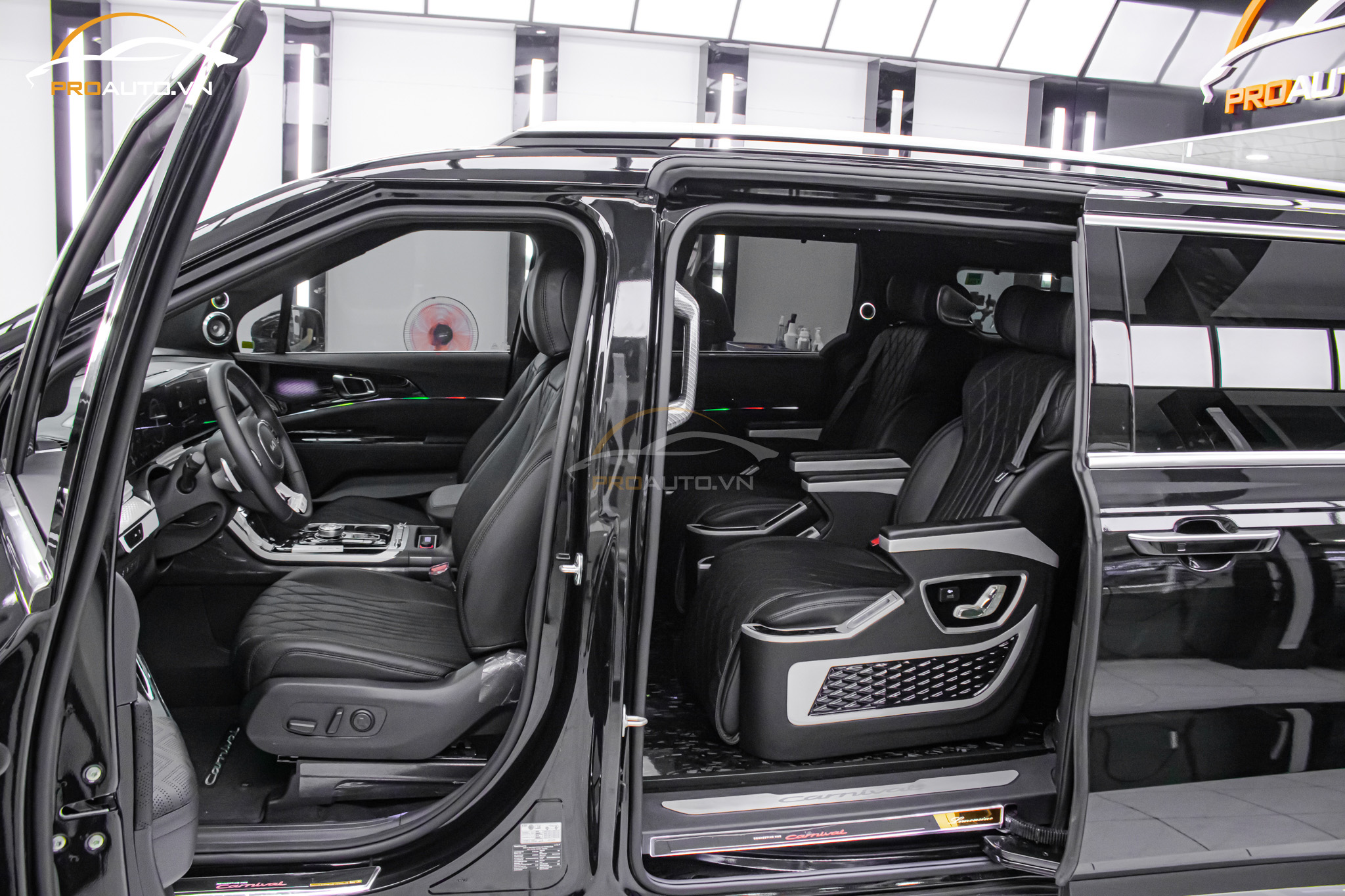 Kia Carnival 2022 độ nội thất xu hướng mới hiện nay