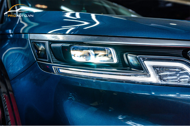 Nâng cấp đèn xe KIA Carnival
