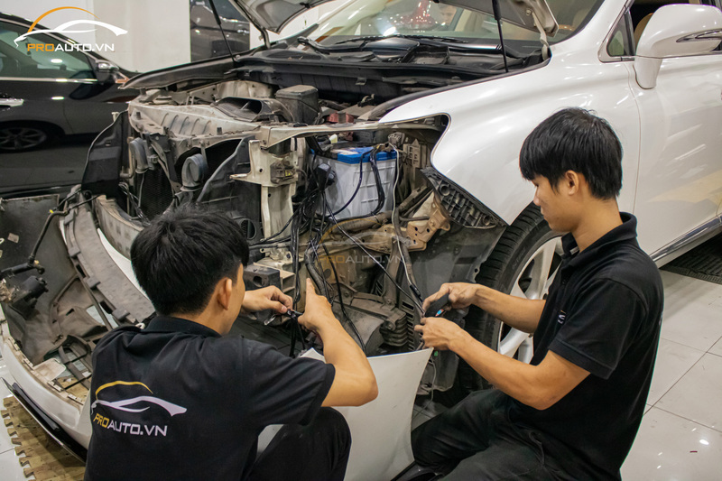 Thi công độ đèn ô tô tại ProAuto.vn 