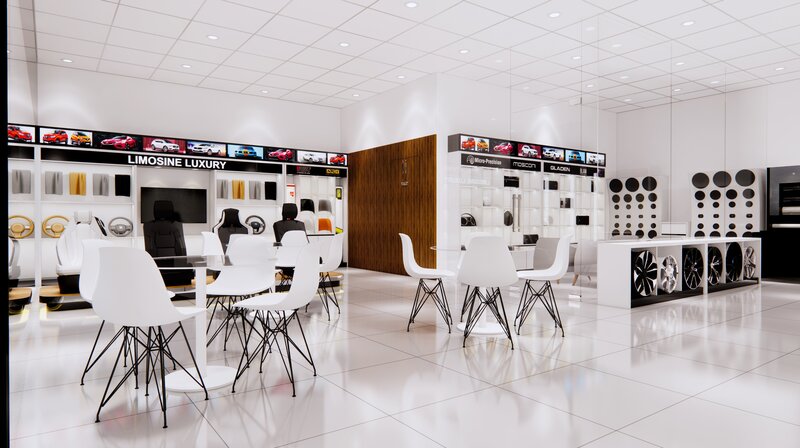 Khu vực tiếp khách Proauto Bình Dương