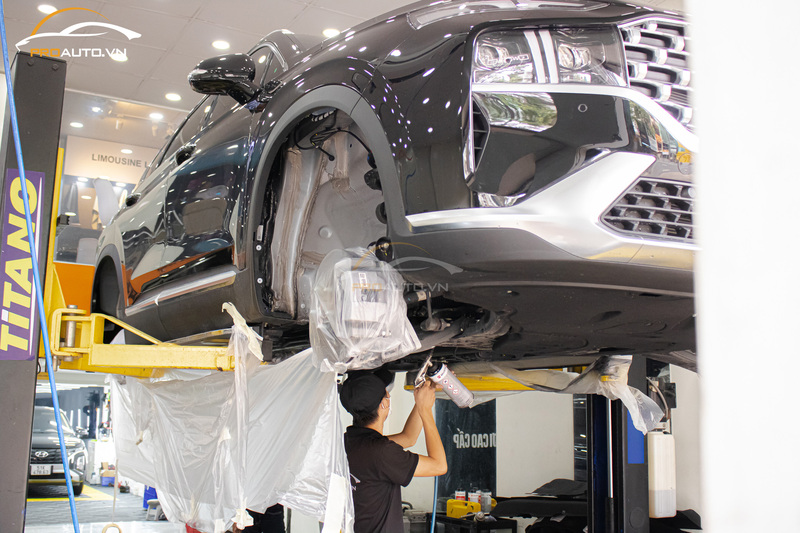 Quy trình phủ gầm đạt tiêu chuẩn