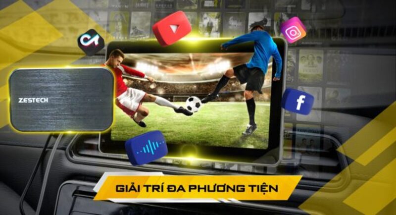 Không gian giải trí đa màu sắc