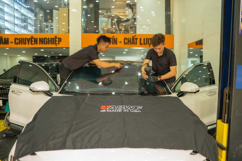 Kiểm tra các vị trí đã dán phim cách nhiệt ASWF