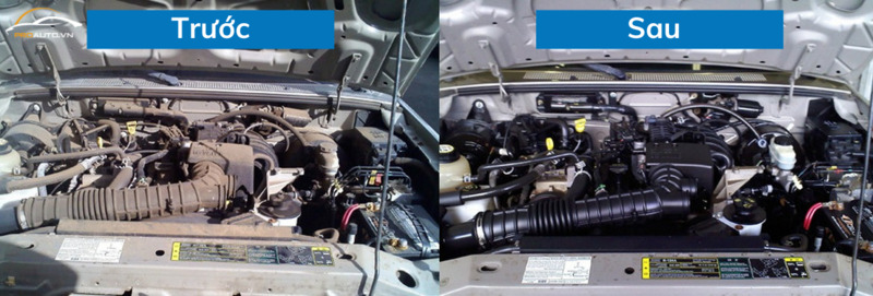 Có nên vệ sinh khoang máy ô tô?