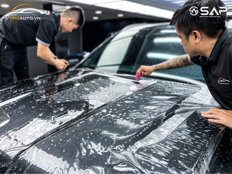 Thi công dán PPF cho xe ô tô uy tín tại PROAUTO.VN