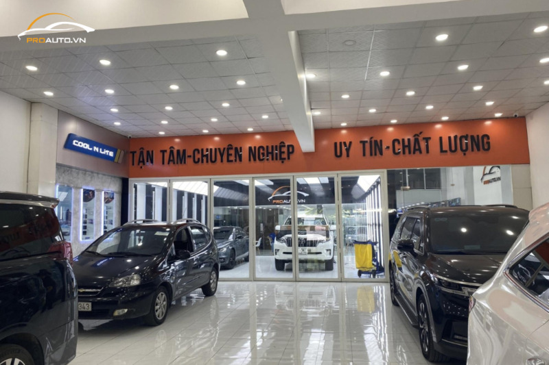 Phòng thi công tiêu chuẩn tại PROAUTO.VN