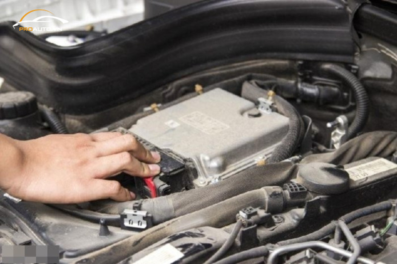 Đậy kín hộp đen, cổ hút gió tránh nước dính vào