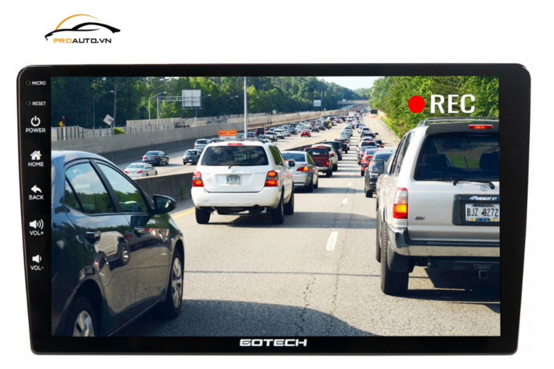 Màn hình oto Gotech tích hợp các thiết bị ngoại vi hỗ trợ lái xe an toàn