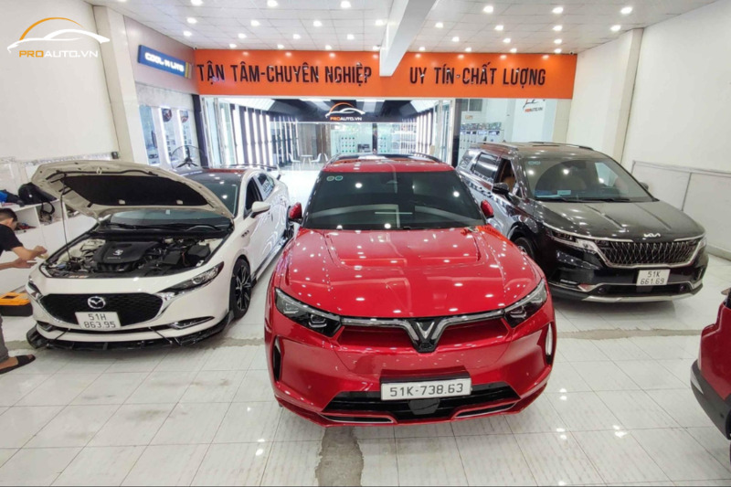 Lựa chọn trung tâm dán phim cách nhiệt cho oto Vinfast VF9 uy tín