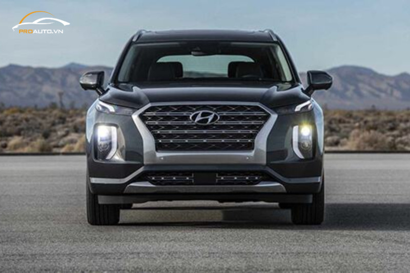 Đầu xe Hyundai Palisade nổi bật với thiết kế lưới tản nhiệt “Parametric Dynamics”