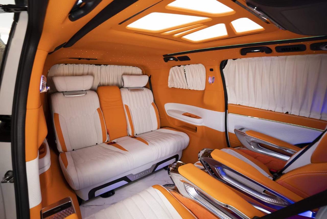 Độ ghế Limousine HongYi cho xe Hyundai Palisade 2024