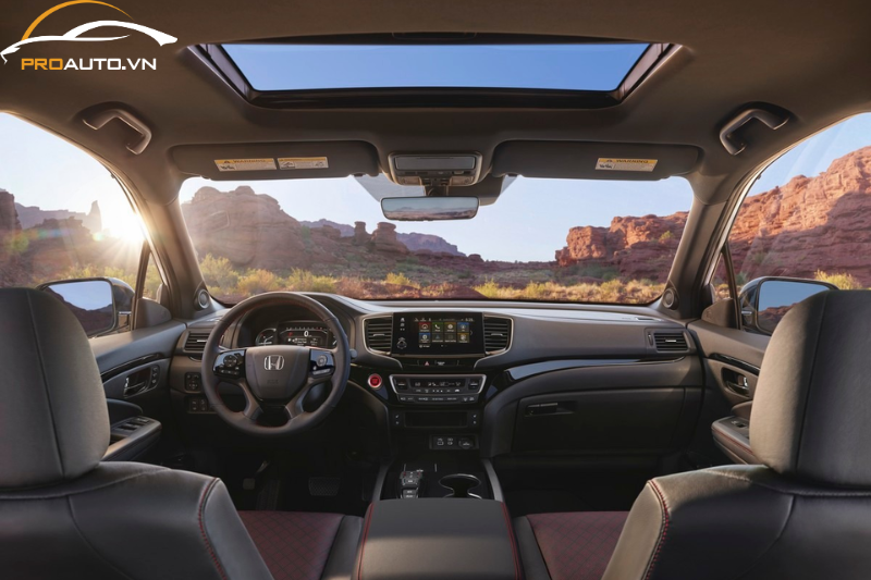 Nội thất của Honda Passport 2024 được thiết kế hiện đại và tiện nghi