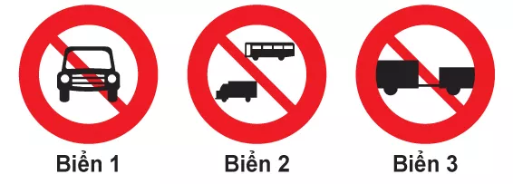 Các loại biển báo cấm nhiều loại xe, phương tiện