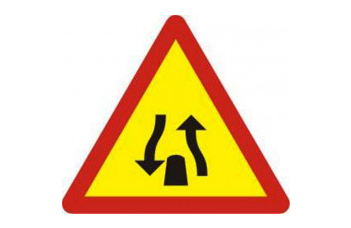 Biển báo kết thúc đường đôi (biến báo số hiệu W.236)