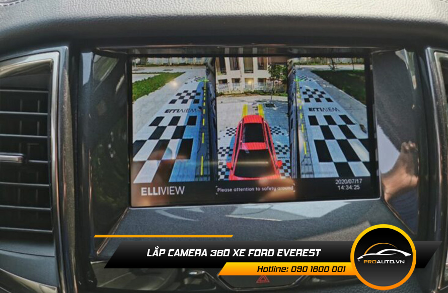 Lắp Camera 360 Độ Xe Ford Everest - Ảnh 6
