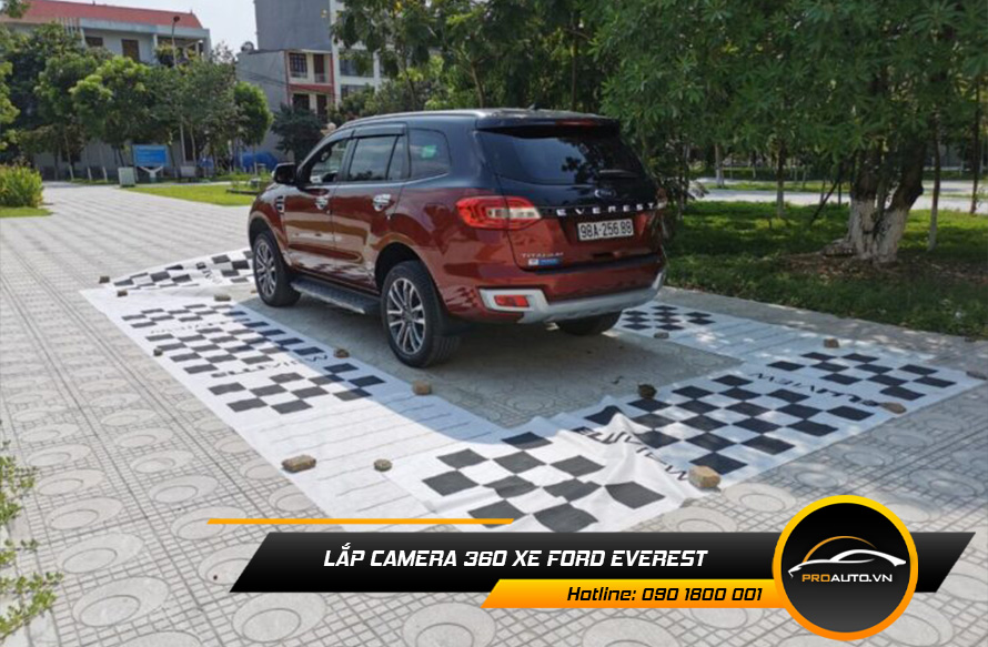 Nâng cấp và lắp camera 360 độ xe Ford Everest