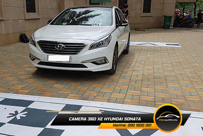 Lắp camera 360 độ xe Hyundai Sonata hỗ trợ quan sát khi lái xe