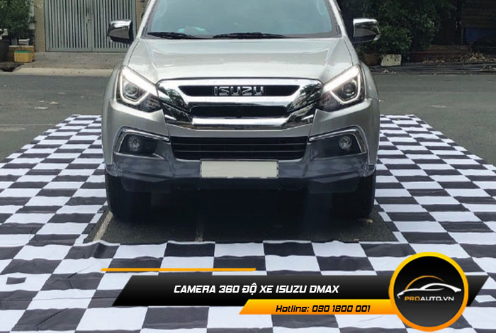 Lắp camera 360 độ xe Isuzu D-max hỗ trợ quan sát khi lái xe