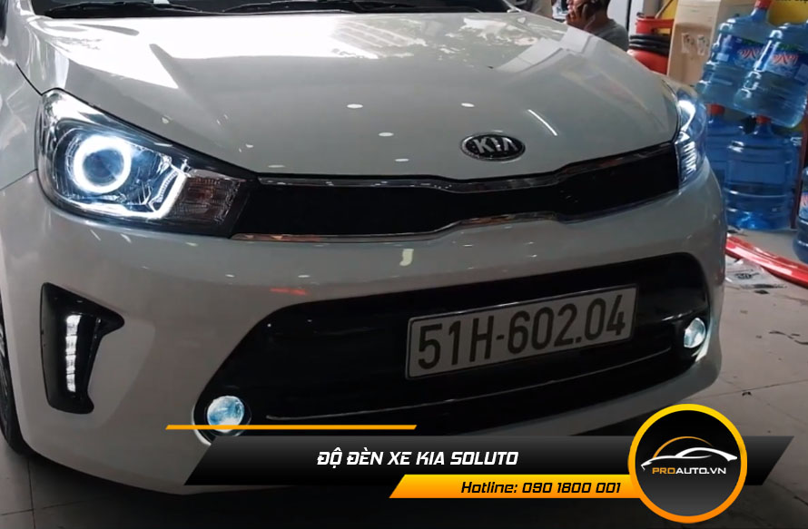 Độ đèn xe Kia Soluto - Tăng tính thẩm mỹ cho xe