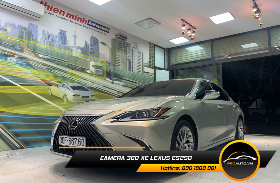 Nâng cấp và lắp camera 360 độ xe Lexus ES 250