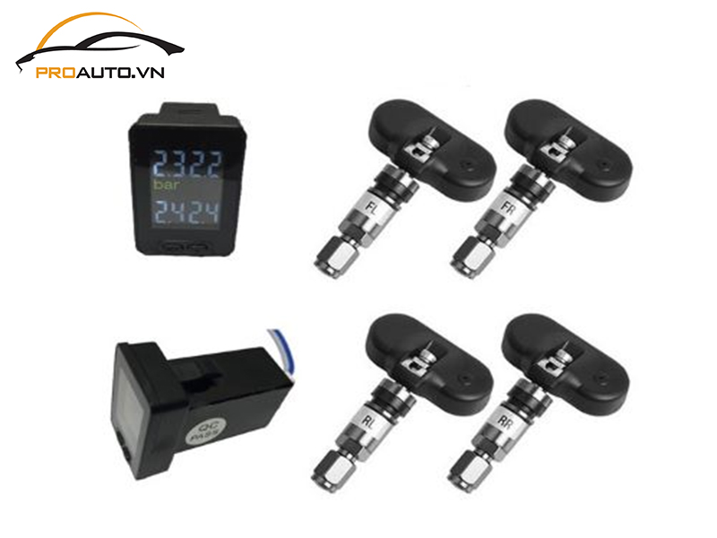 Lắp cảm biến áp suất lốp cho xe Toyota Wigo