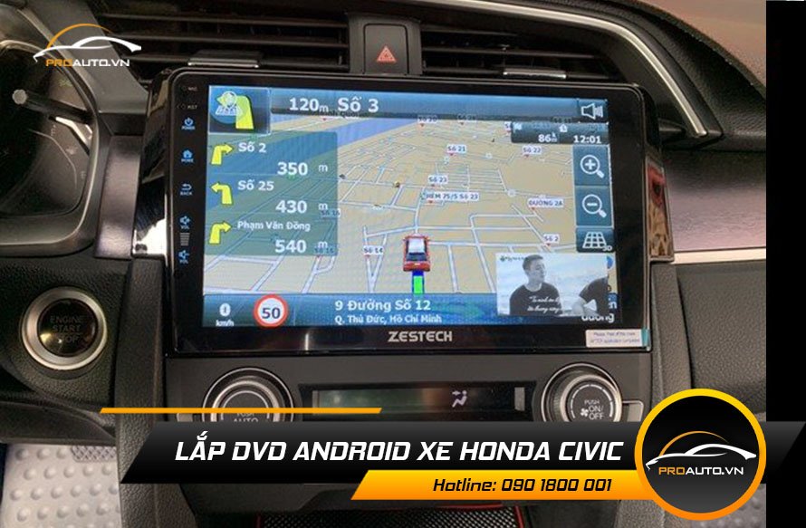 Màn Hình Android Xe Civic - Ảnh 3