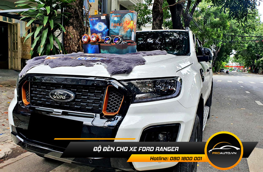Độ đèn tăng sáng xe Ranger - Tăng tính thẩm mỹ cho xe